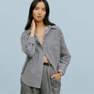 Reformation Will Oversized Stripe Shirt